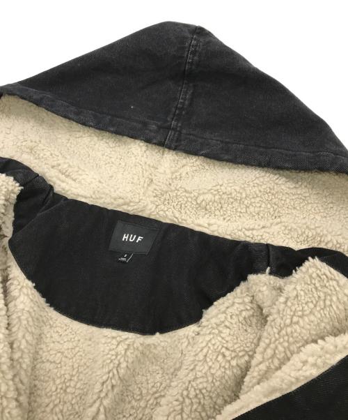 HUF（ハフ）HUF (ハフ) ジップアップパーカー ブラック サイズ:Sの古着・服飾アイテム