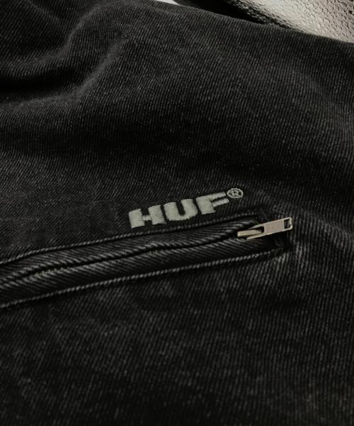 HUF（ハフ）HUF (ハフ) ジップアップパーカー ブラック サイズ:Sの古着・服飾アイテム