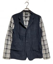 Y-3（ワイスリー）の古着「切替テーラードジャケット/Color-block Tailored Jacket」｜ブラック