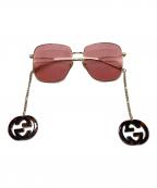 GUCCIグッチ）の古着「Includes Chain Sunglasses」｜ピンク