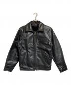 Schottショット）の古着「ライナー付シングルレザージャケット」｜ブラック