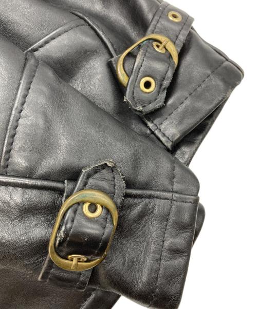 Schott（ショット）Schott (ショット) ライナー付シングルレザージャケット ブラック サイズ:36の古着・服飾アイテム