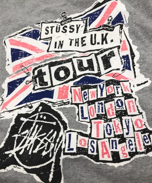stussy（ステューシー）stussy (ステューシー) ツアーTee グレー サイズ:Mの古着・服飾アイテム