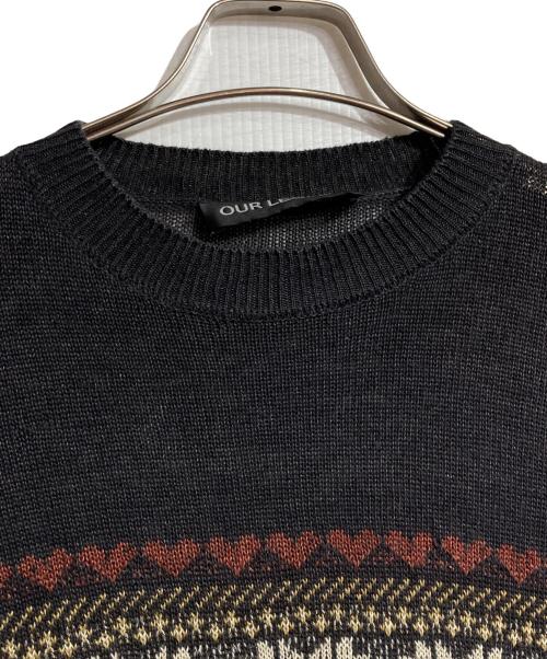 OUR LEGACY（アワーレガシー）OUR LEGACY (アワーレガシー) BASE ROUNDNECK BLACK/ベースラウンドネックブラック ブラウン サイズ:44の古着・服飾アイテム