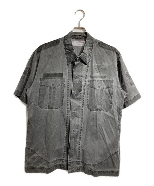 UNDERCOVER（アンダーカバー）UNDERCOVER (アンダーカバー) トロンプルイユS/Sシャツ/Trompe l’oeil  shirt グレー サイズ:Lの古着・服飾アイテム