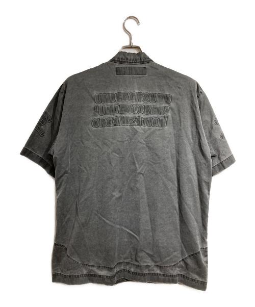 UNDERCOVER（アンダーカバー）UNDERCOVER (アンダーカバー) トロンプルイユS/Sシャツ/Trompe l’oeil  shirt グレー サイズ:Lの古着・服飾アイテム