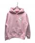 Supreme（シュプリーム）の古着「S logo split hooded sweatshirt」｜ブルー×ピンク