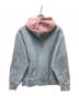 Supreme (シュプリーム) S logo split hooded sweatshirt ブルー×ピンク サイズ:S：16000円