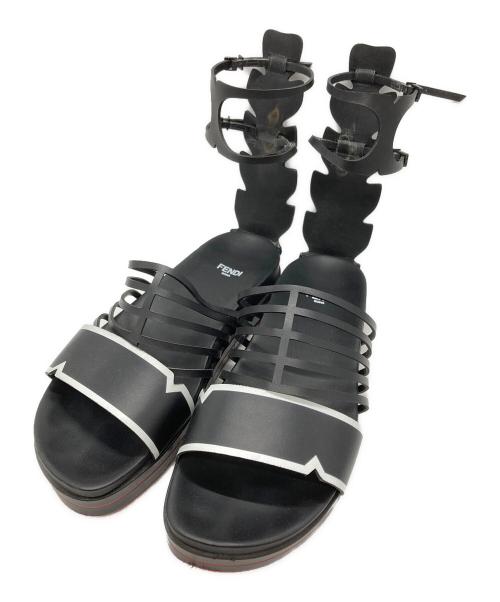 FENDI（フェンディ）FENDI (フェンディ) GLADIATOR SANDALS / グラディエーターサンダル ブラック サイズ:38の古着・服飾アイテム