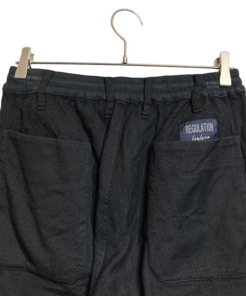 REGULATION Yohji Yamamoto（レギュレーションヨウジヤマモト）REGULATION Yohji Yamamoto (レギュレーションヨウジヤマモト) ウールヘリンボンカーゴパンツ ブラック サイズ:1の古着・服飾アイテム