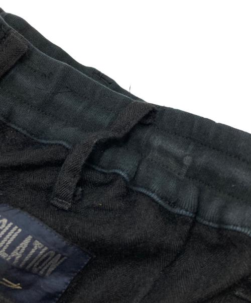 REGULATION Yohji Yamamoto（レギュレーションヨウジヤマモト）REGULATION Yohji Yamamoto (レギュレーションヨウジヤマモト) ウールヘリンボンカーゴパンツ ブラック サイズ:1の古着・服飾アイテム