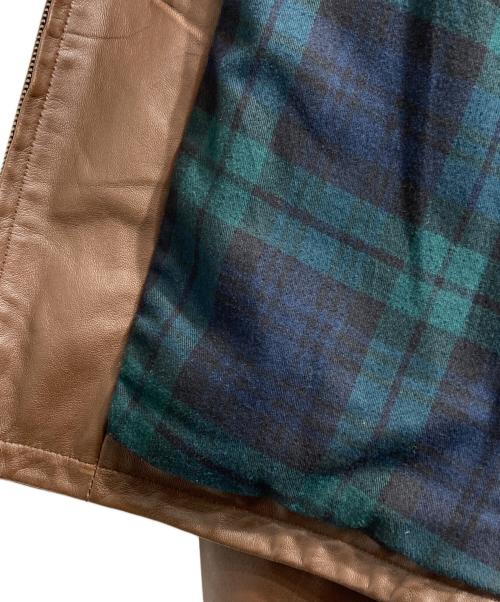 POLO RALPH LAUREN（ポロ・ラルフローレン）POLO RALPH LAUREN (ポロ・ラルフローレン) スウィングレザーブルゾン ブラウン サイズ:Ｍの古着・服飾アイテム