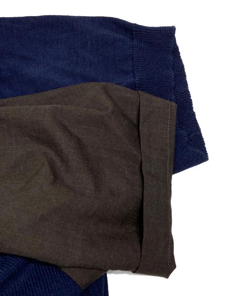 KOLOR（カラー）KOLOR (カラー) クレイジーパターンドッキングシャツ ネイビー サイズ:3の古着・服飾アイテム