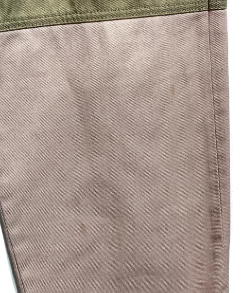 LOEWE（ロエベ）LOEWE (ロエベ) 3トーンカーゴパンツ/パッチワークワイドパンツ/3-tone cargo pants ベージュ×ピンク サイズ:46の古着・服飾アイテム