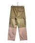 LOEWE (ロエベ) 3トーンカーゴパンツ/パッチワークワイドパンツ/3-tone cargo pants ベージュ×ピンク サイズ:46：18000円