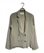 Maison Margielaメゾンマルジェラ）の古着「シルクダブルシャツジャケット/Silk Double Shirt Jacket」｜ベージュ