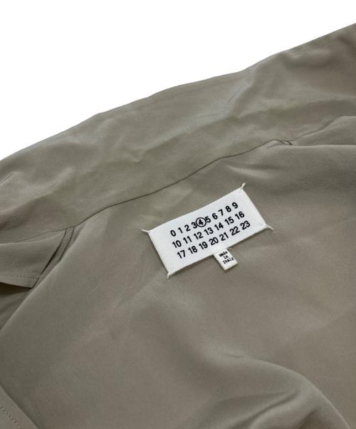 Maison Margiela（メゾンマルジェラ）Maison Margiela (メゾンマルジェラ) シルクダブルシャツジャケット/Silk Double Shirt Jacket ベージュ サイズ:40の古着・服飾アイテム