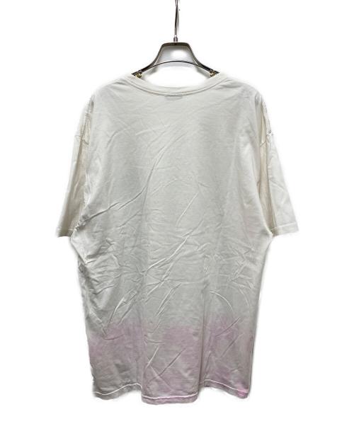 stussy（ステューシー）stussy (ステューシー) スプレーデザインTシャツ ホワイト サイズ:SIZE Lの古着・服飾アイテム