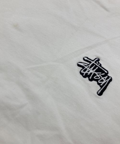 stussy（ステューシー）stussy (ステューシー) スプレーデザインTシャツ ホワイト サイズ:SIZE Lの古着・服飾アイテム