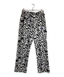 Needles（ニードルズ）の古着「別注 Track Pants Poly Jq/トラックパンツ」｜ブラック×ホワイト