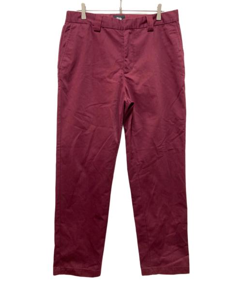 stussy（ステューシー）stussy (ステューシー) チノパン レッド サイズ:34の古着・服飾アイテム