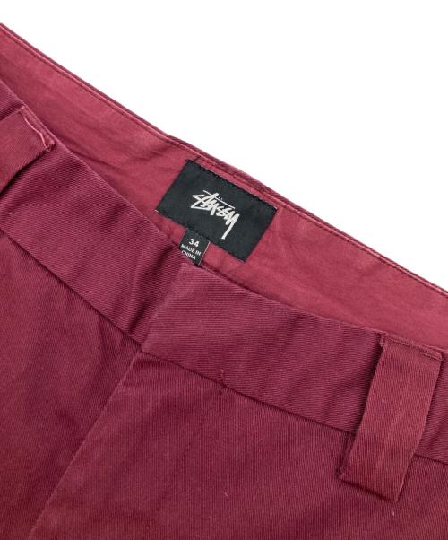 stussy（ステューシー）stussy (ステューシー) チノパン レッド サイズ:34の古着・服飾アイテム