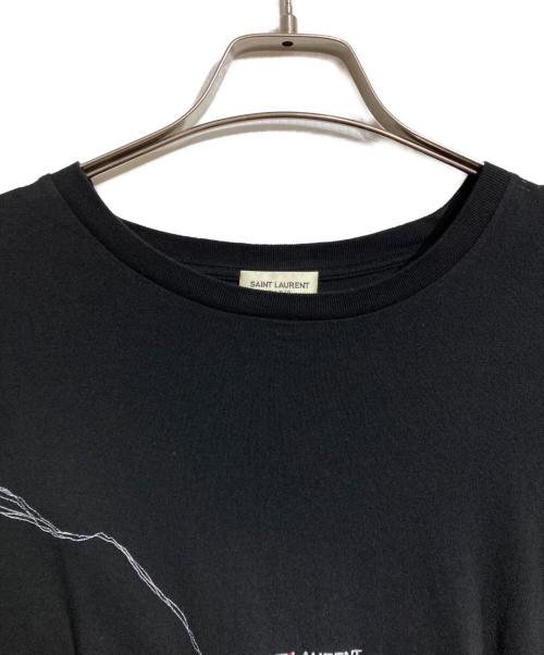 Saint Laurent Paris（サンローランパリ）Saint Laurent Paris (サンローランパリ) ロゴTシャツ/logo t-shirt ブラック サイズ:Sの古着・服飾アイテム