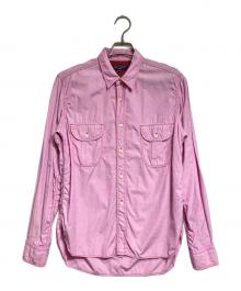 COMME des GARCONS HOMME（コムデギャルソン オム）の古着「ダブルポケットシャツ/Double Poket Shirt」｜ピンク