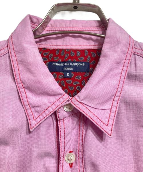 COMME des GARCONS HOMME（コムデギャルソン オム）COMME des GARCONS HOMME (コムデギャルソン オム) ダブルポケットシャツ/Double Poket Shirt ピンク サイズ:Sの古着・服飾アイテム
