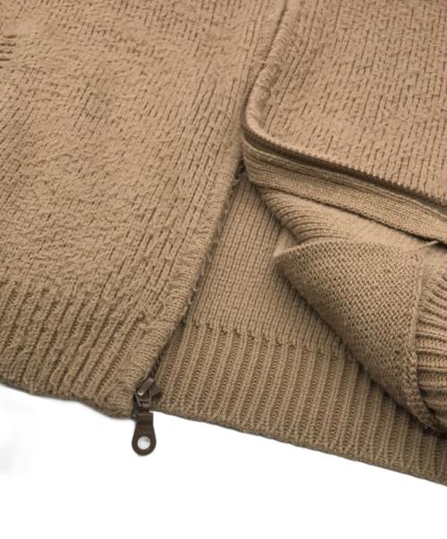 SUPREME（シュプリーム）Supreme (シュプリーム) Sleeve Stripe Zip Up Sweater ブラウン サイズ:Mの古着・服飾アイテム
