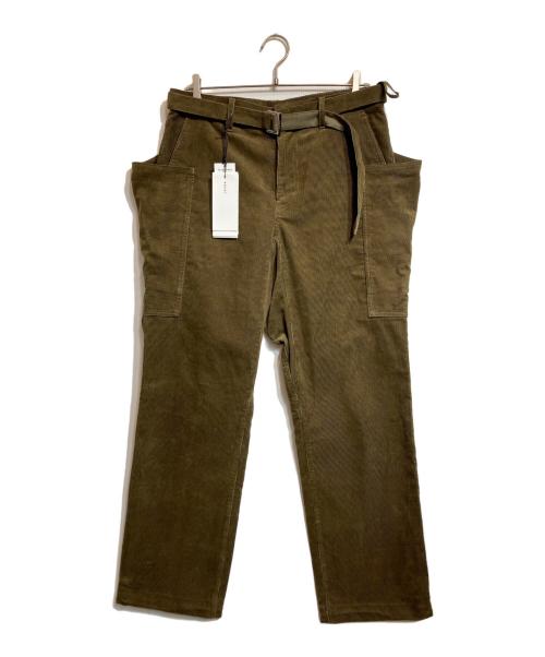 sacai（サカイ）sacai (サカイ) Corduroy Pants ブラウン サイズ:2の古着・服飾アイテム
