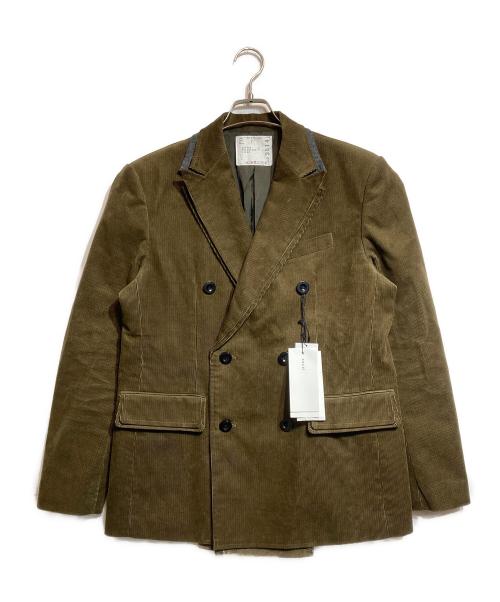 sacai（サカイ）sacai (サカイ) Corduroy Jacket ブラウン サイズ:2の古着・服飾アイテム