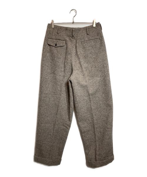 COMME des GARCONS HOMME（コムデギャルソン オム）COMME des GARCONS HOMME (コムデギャルソン オム) ミックスウールタックワイドパンツ グレー サイズ:Ｌの古着・服飾アイテム