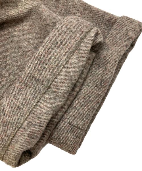 COMME des GARCONS HOMME（コムデギャルソン オム）COMME des GARCONS HOMME (コムデギャルソン オム) ミックスウールタックワイドパンツ グレー サイズ:Ｌの古着・服飾アイテム