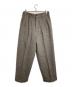 COMME des GARCONS HOMME（コムデギャルソン オム）の古着「ミックスウールタックワイドパンツ」｜グレー
