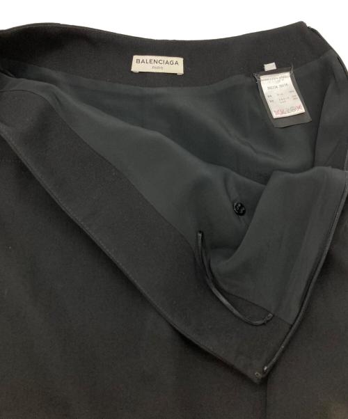 BALENCIAGA（バレンシアガ）BALENCIAGA (バレンシアガ) ビッグボタンスカート/Big button Skirt ブラック サイズ:34の古着・服飾アイテム