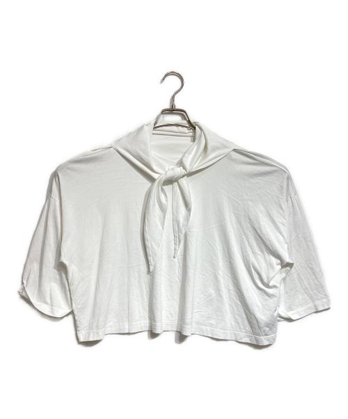 MM6 Maison Margiela（エムエムシックスメゾンマルジェラ）MM6 Maison Margiela (エムエムシックスメゾンマルジェラ) ドッキングカットソー/Docking top  ホワイト サイズ:Sの古着・服飾アイテム