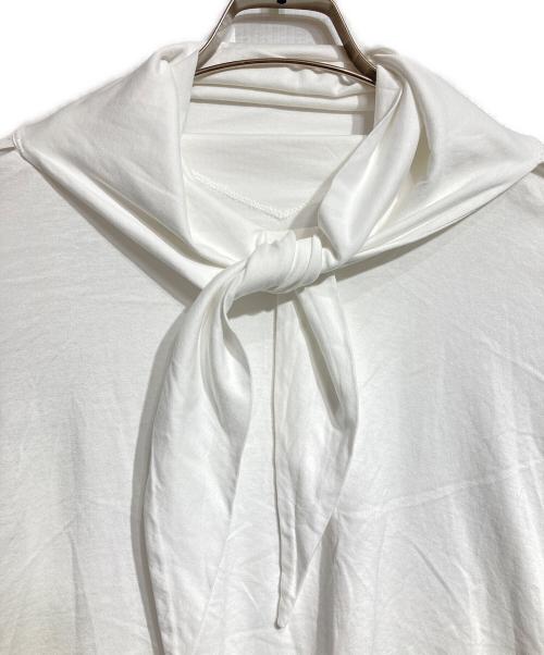 MM6 Maison Margiela（エムエムシックスメゾンマルジェラ）MM6 Maison Margiela (エムエムシックスメゾンマルジェラ) ドッキングカットソー/Docking top  ホワイト サイズ:Sの古着・服飾アイテム