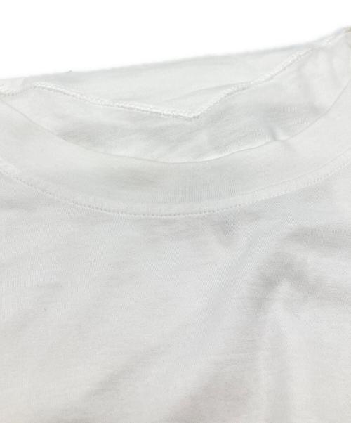 MM6 Maison Margiela（エムエムシックスメゾンマルジェラ）MM6 Maison Margiela (エムエムシックスメゾンマルジェラ) ドッキングカットソー/Docking top  ホワイト サイズ:Sの古着・服飾アイテム