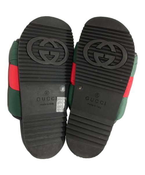 GUCCI（グッチ）GUCCI (グッチ) シェリーラインサンダル/Sandal ブラック サイズ:37の古着・服飾アイテム