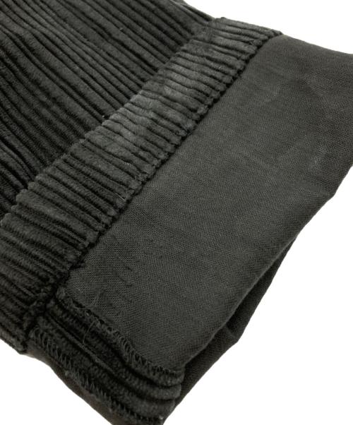 COMME des GARCONS HOMME PLUS（コムデギャルソンオムプリュス）COMME des GARCONS HOMME PLUS (コムデギャルソンオムプリュス) サイドアジャストコーデュロイパンツ ブラック サイズ:Mの古着・服飾アイテム