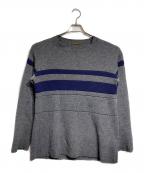 Y's for menワイズフォーメン）の古着「ウールラインニット/Wool Line Knit」｜グレー