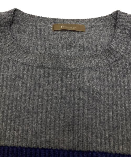 Y's for men（ワイズフォーメン）Y's for men (ワイズフォーメン) ウールラインニット/Wool Line Knit グレー サイズ:なしの古着・服飾アイテム