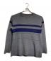 Y's for men（ワイズフォーメン）の古着「ウールラインニット/Wool Line Knit」｜グレー