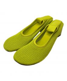 BOTTEGA VENETA（ボッテガベネタ）の古着「メッシュバレーシューズ/Ballet shoes」｜グリーン