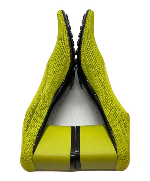 BOTTEGA VENETA（ボッテガベネタ）BOTTEGA VENETA (ボッテガベネタ) メッシュバレーシューズ/Ballet shoes グリーン サイズ:35 1/2の古着・服飾アイテム