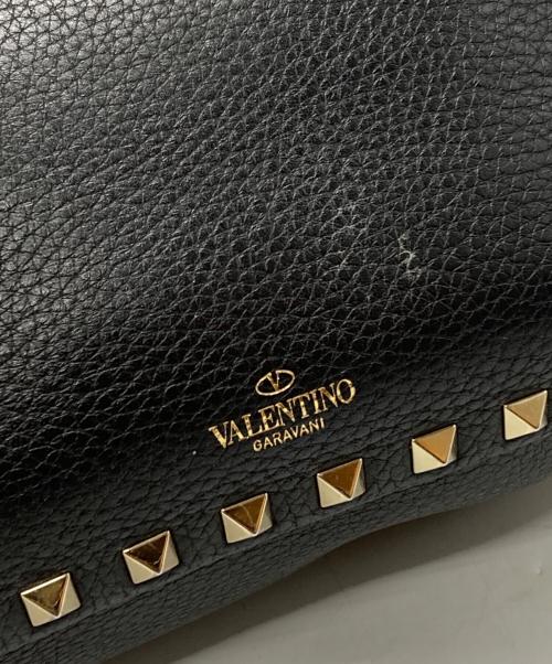 VALENTINO GARAVANI（ヴァレンティノ・ガラヴァーニ）VALENTINO GARAVANI (ヴァレンティノ・ガラヴァーニ) ロックスタッズ2WAYバッグ ブラックの古着・服飾アイテム