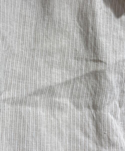 Hed Mayner（ヘド メイナー）Hed Mayner (ヘド メイナー) リネンストライプシャツ/Linen Striped Shirt アイボリー サイズ:Ｌの古着・服飾アイテム