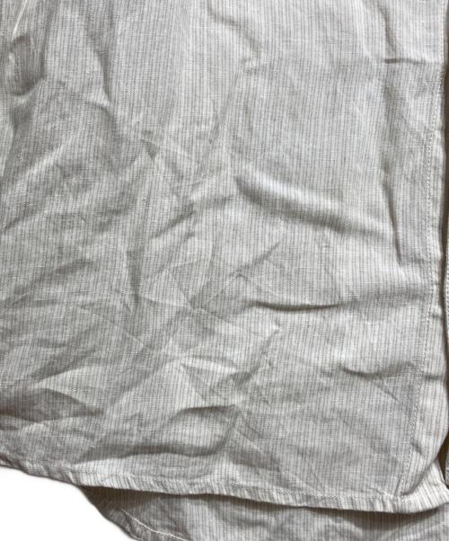 Hed Mayner（ヘド メイナー）Hed Mayner (ヘド メイナー) リネンストライプシャツ/Linen Striped Shirt アイボリー サイズ:Ｌの古着・服飾アイテム