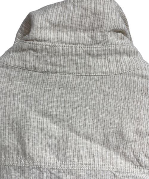 Hed Mayner（ヘド メイナー）Hed Mayner (ヘド メイナー) リネンストライプシャツ/Linen Striped Shirt アイボリー サイズ:Ｌの古着・服飾アイテム